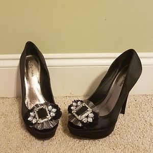 Black Platform High Heels